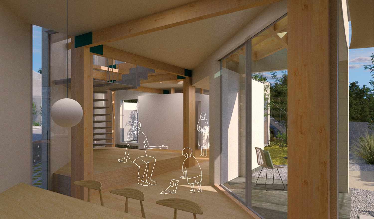 ∠45のカタチ -街と人の淡い境界-