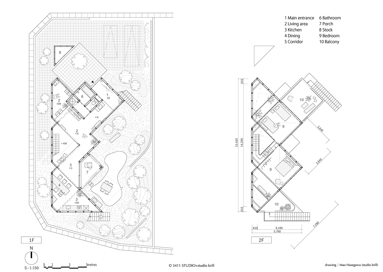 ∠45のカタチ -街と人の淡い境界-